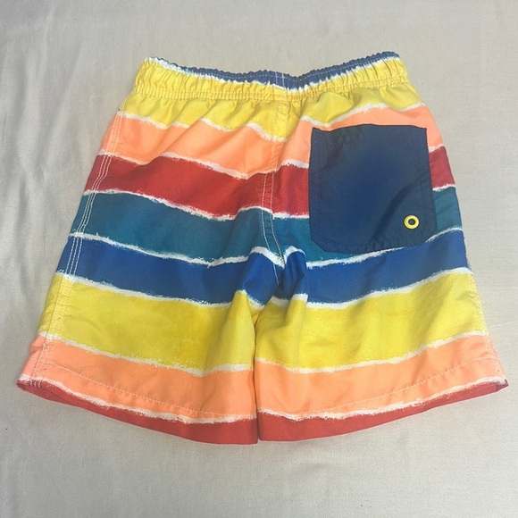 Gymboree Blue and White Boys' Swim Trunks - Picture 3 of 3